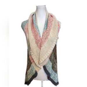 CAbi Multicolor Open Front Cardigan